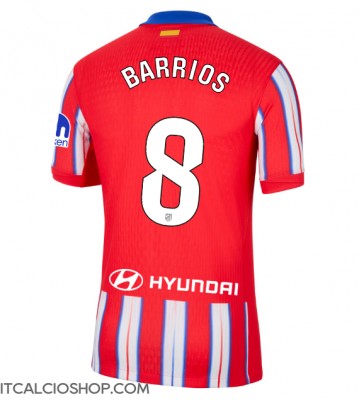 Atletico Madrid Pablo Barrios #8 Prima Maglia 2024-25 Manica Corta